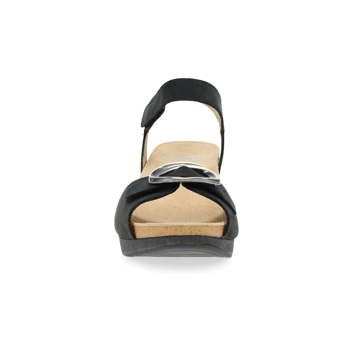 Stella Black Milled Nubuck Sandal