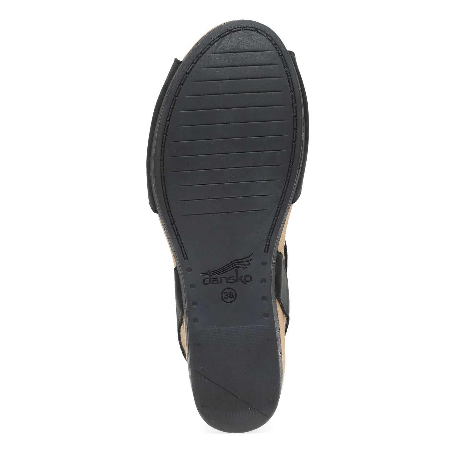 Stella Black Milled Nubuck Sandal