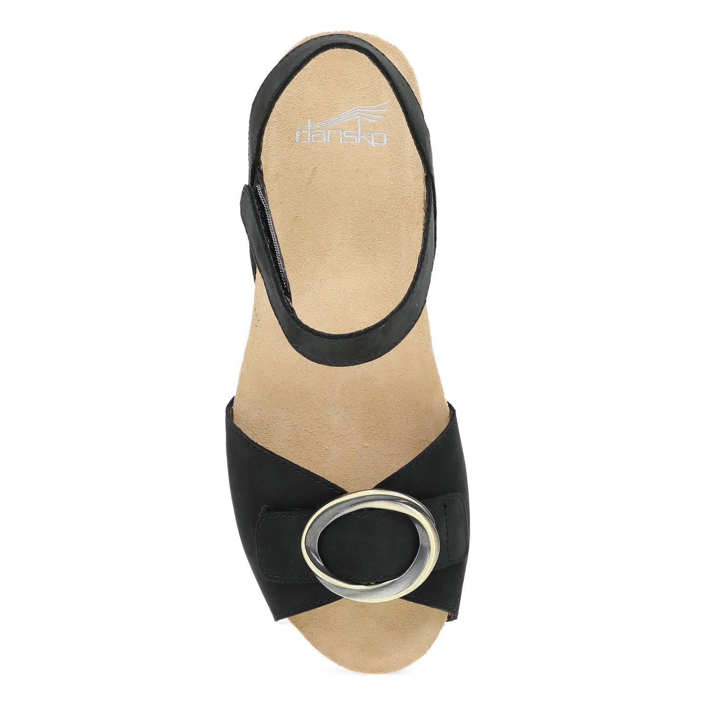 Stella Black Milled Nubuck Sandal