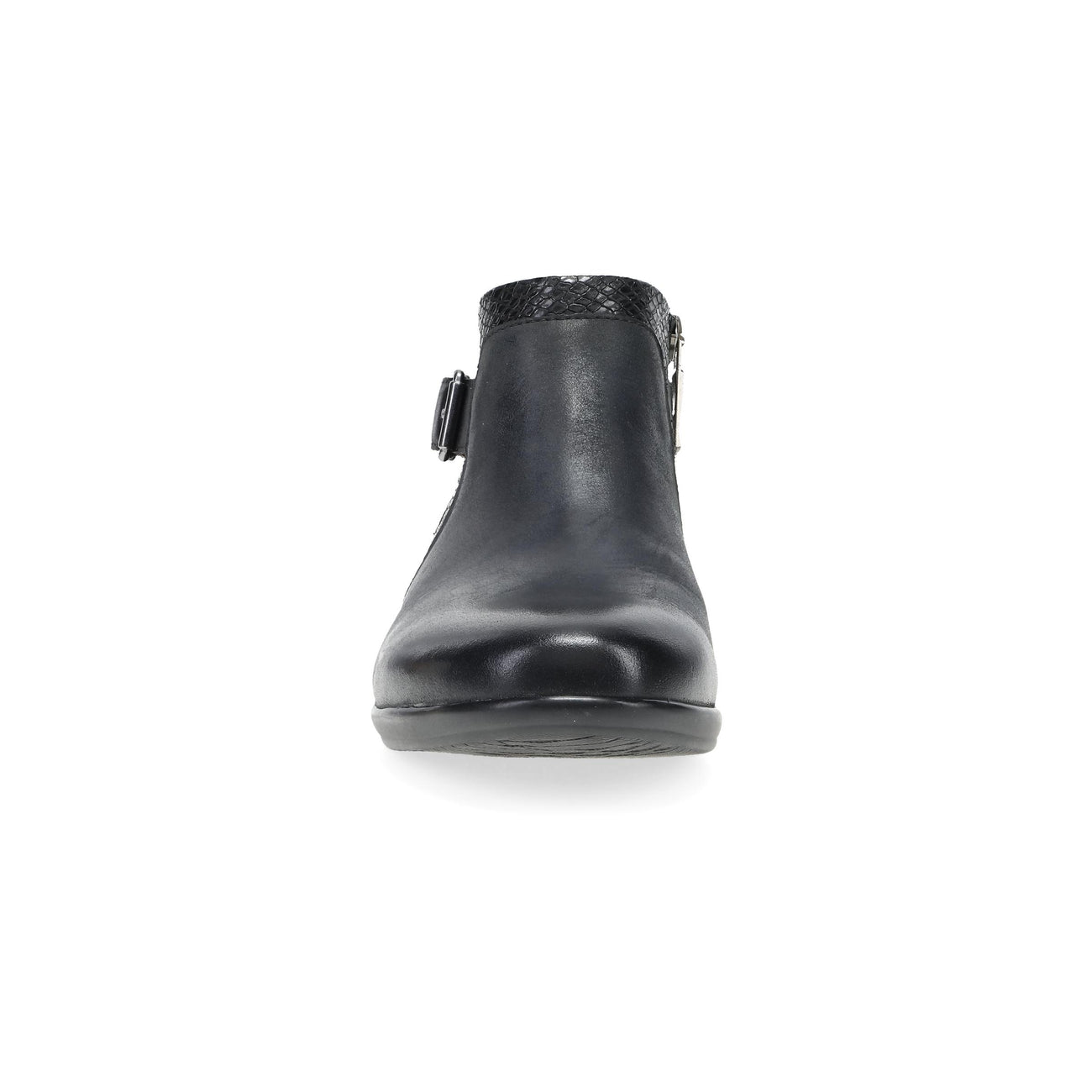 Carolyn Black Leather Bootie