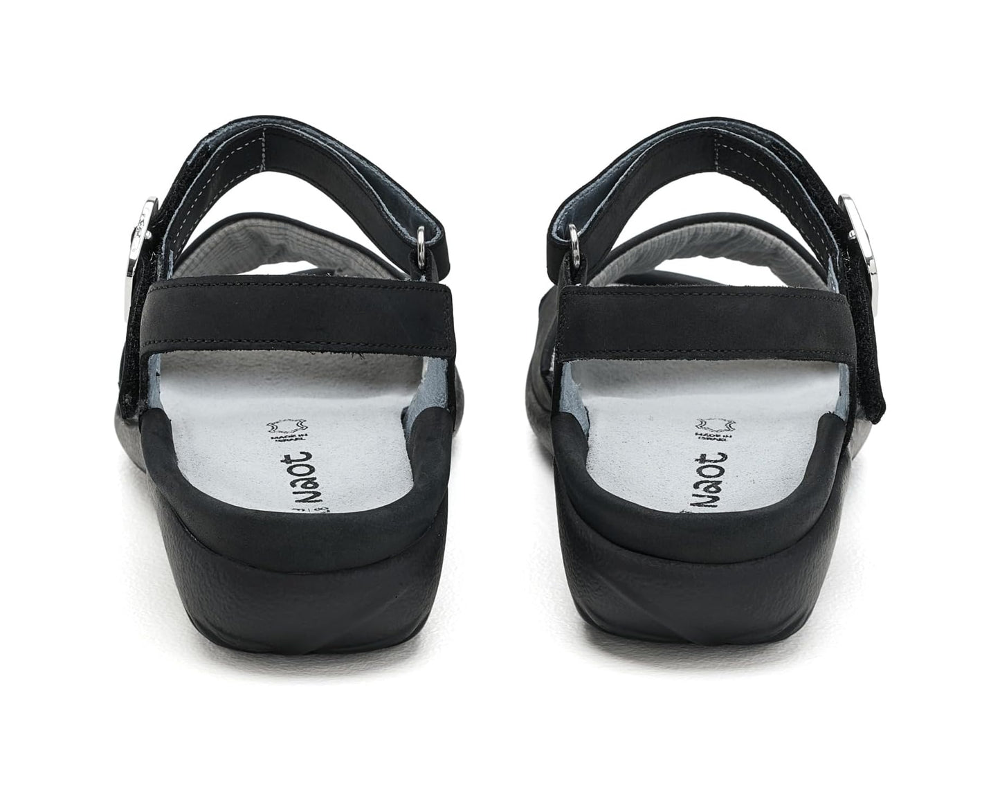 Naot Nagoya Ebony Nubuck Black Leather Sandal