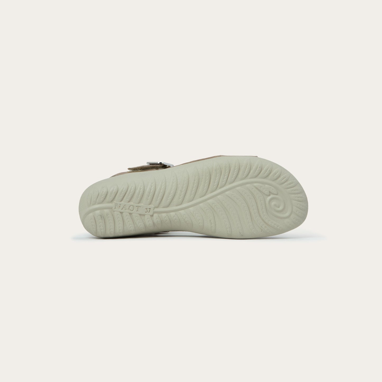 Naot Nagoya Khaki Beige Leather/Soft Stone Leather Sandal