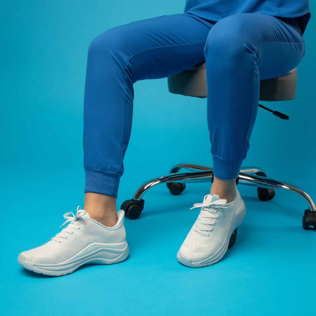 Peony White Mesh Sneaker