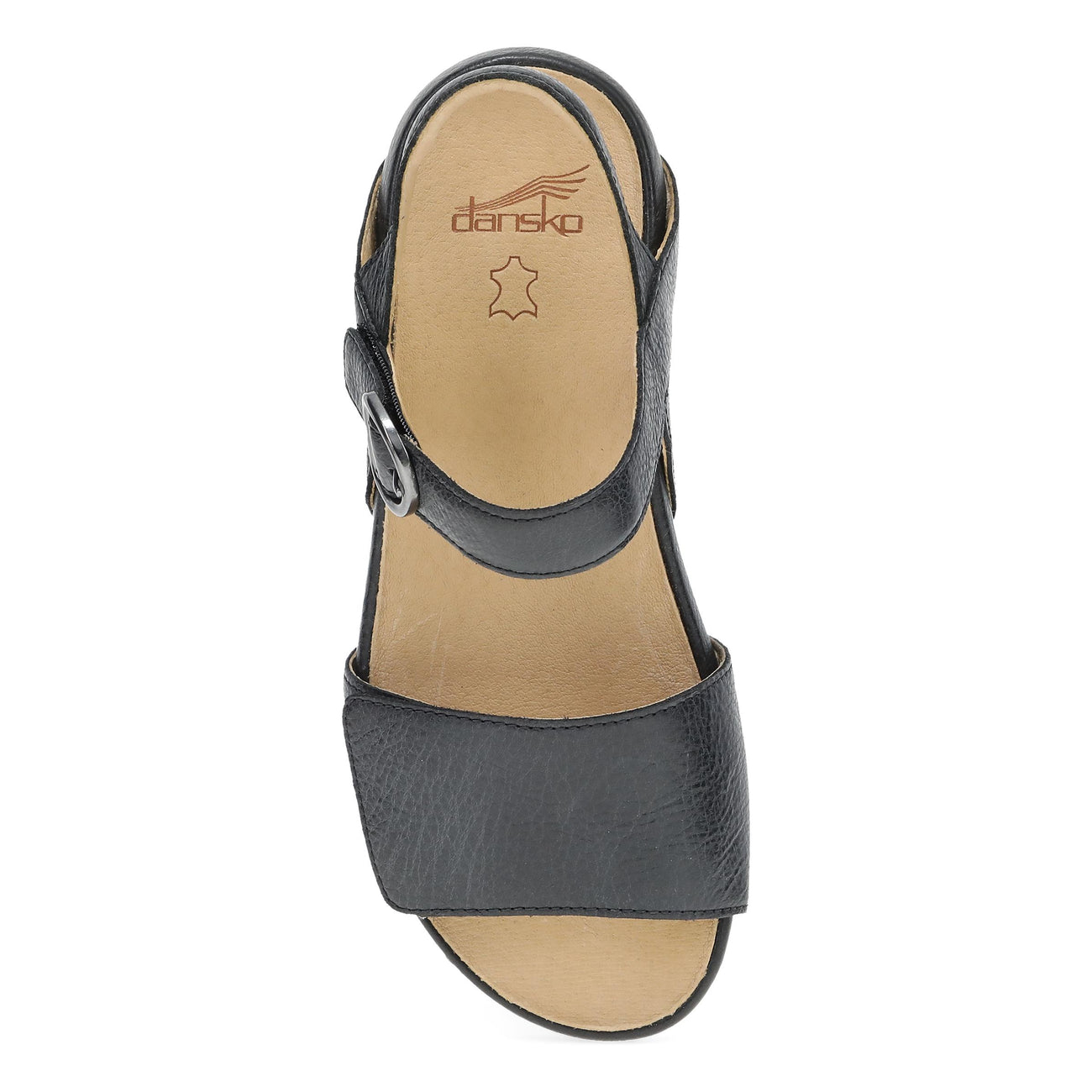 Dansko Tinsley Black Leather Sandal