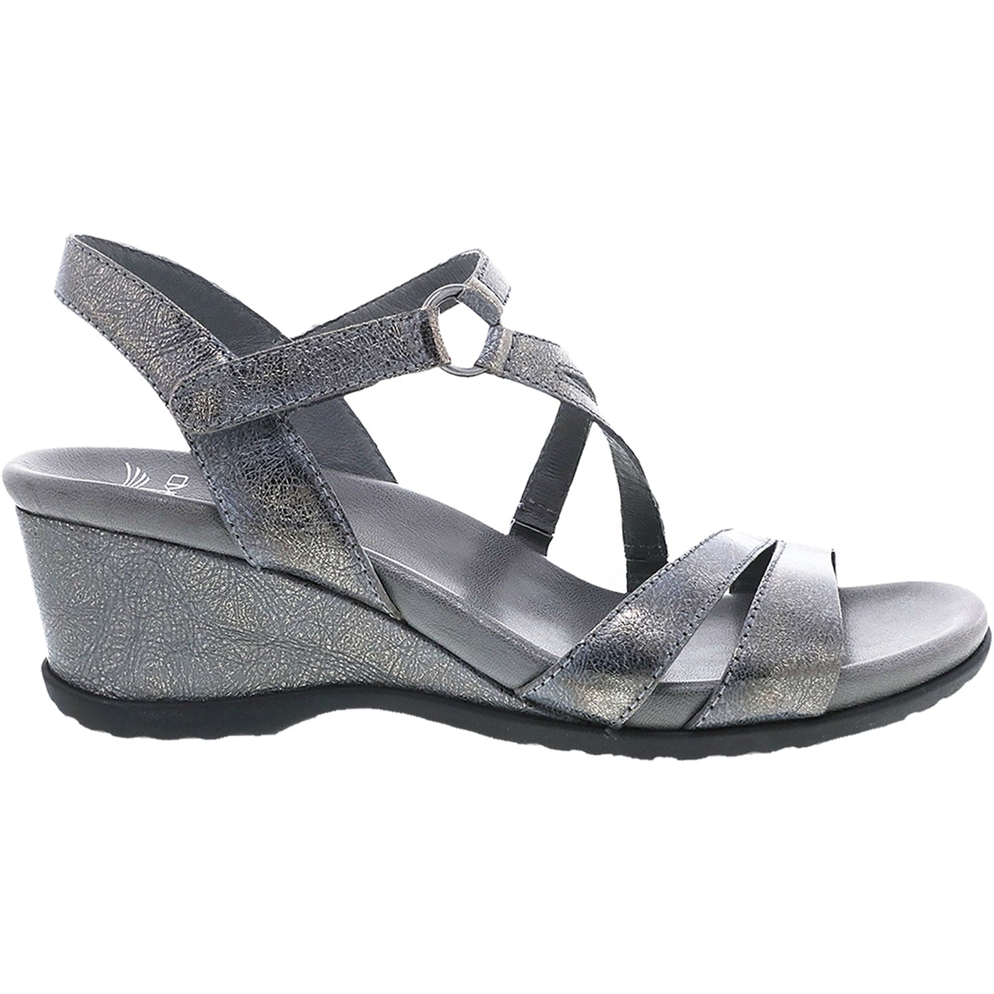 Addyson Pewter Metallic Wedge Sandal