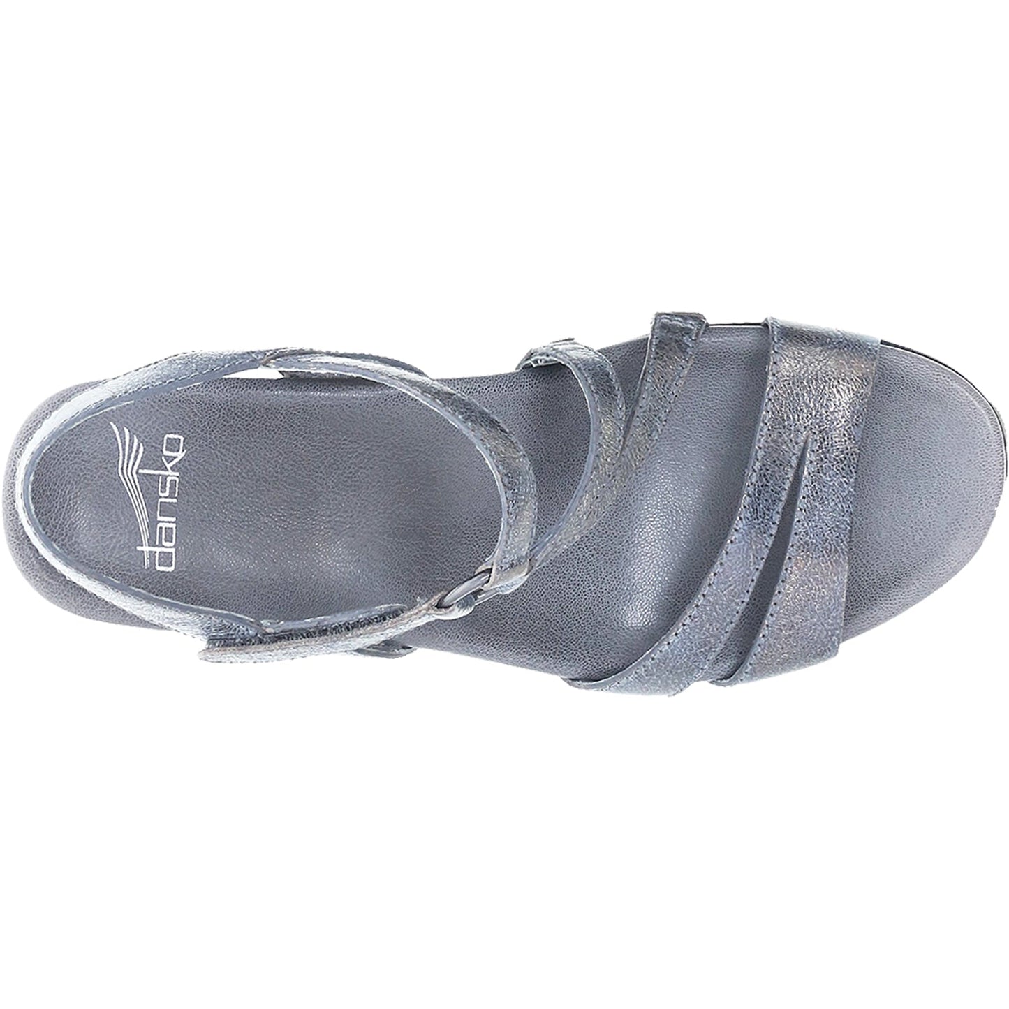 Addyson Pewter Metallic Wedge Sandal