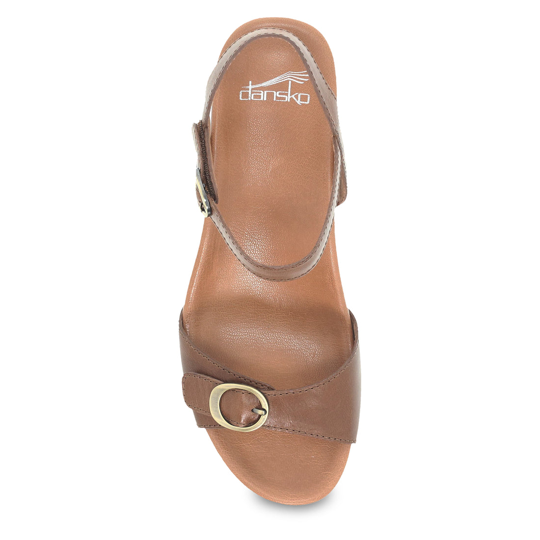 Arielle Tan Glazed Leather Sandal