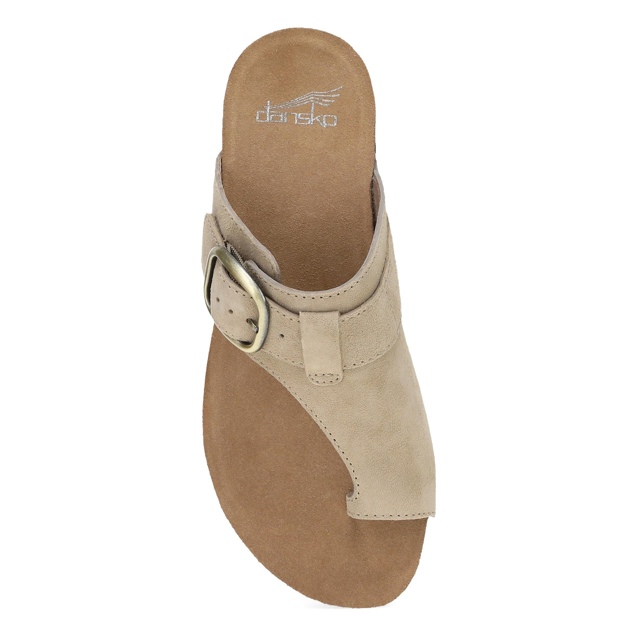 RYLEE Suede Sand Toe-Post Slide