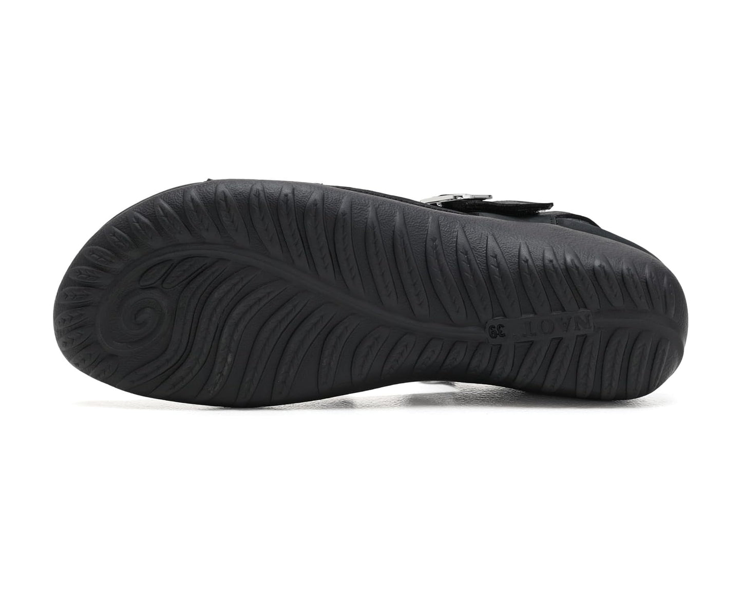 Naot Nagoya Ebony Nubuck Black Leather Sandal
