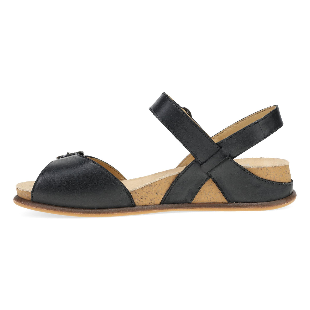 Dansko Candace Black Burnished Nappa Sandal