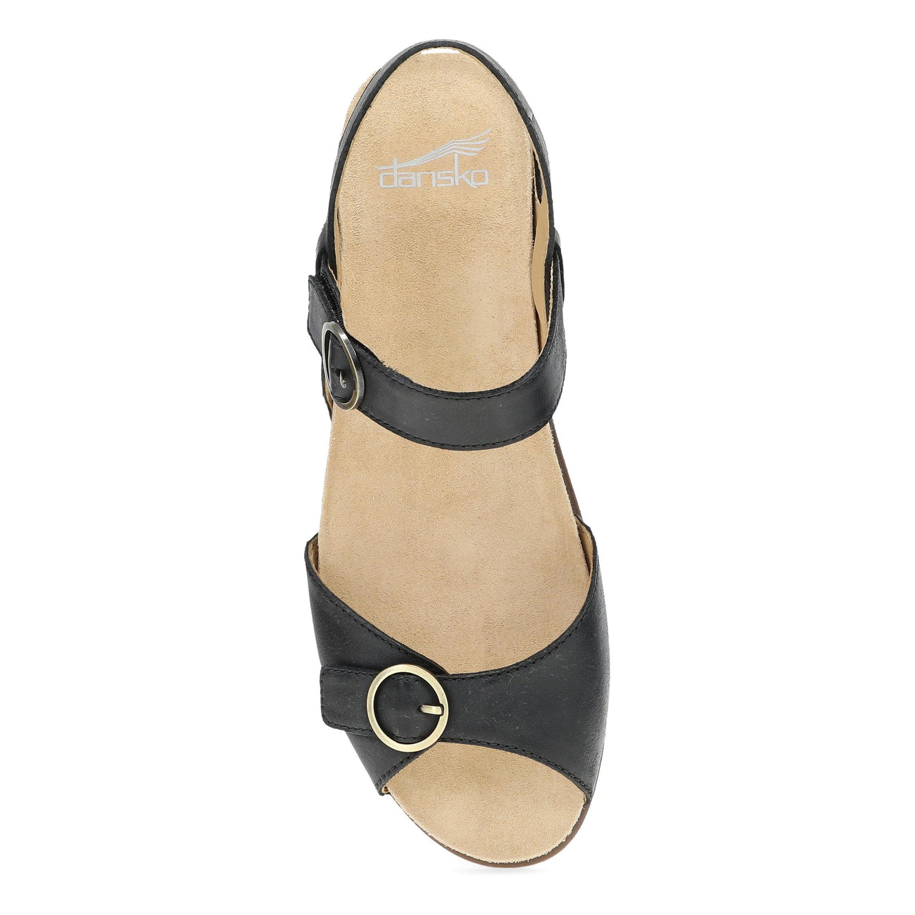 Dansko Candace Black Burnished Nappa Sandal