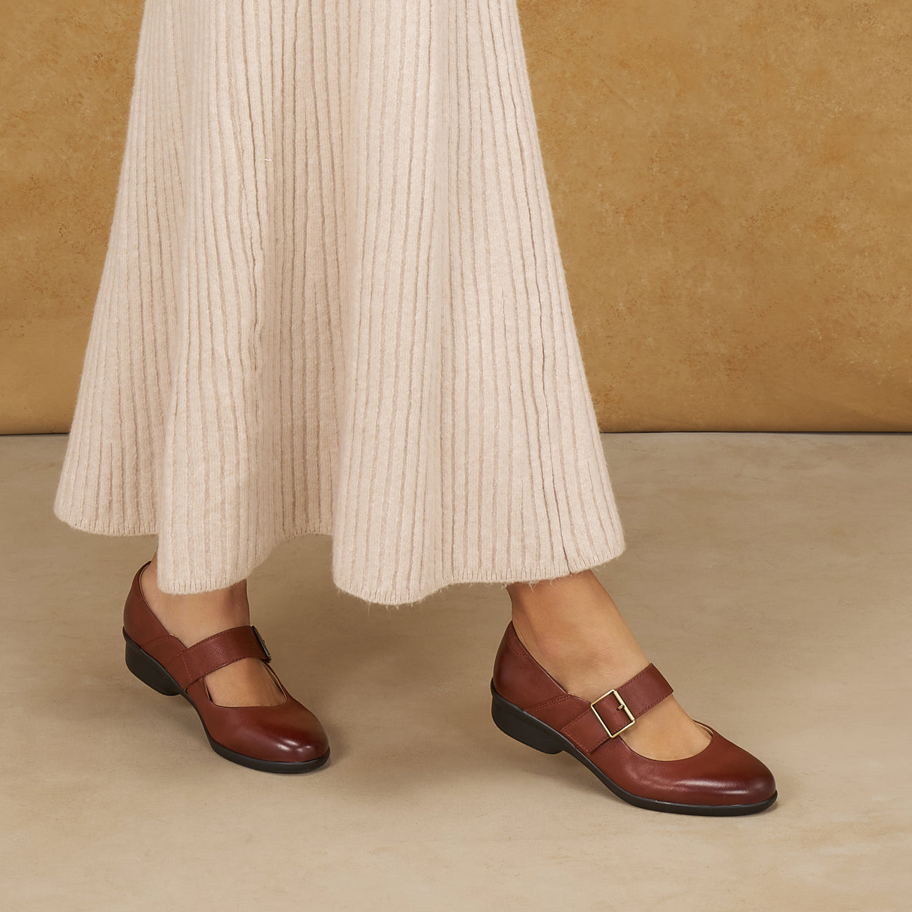 COLLETTE Russet Burnished Nubuck Mary Jane