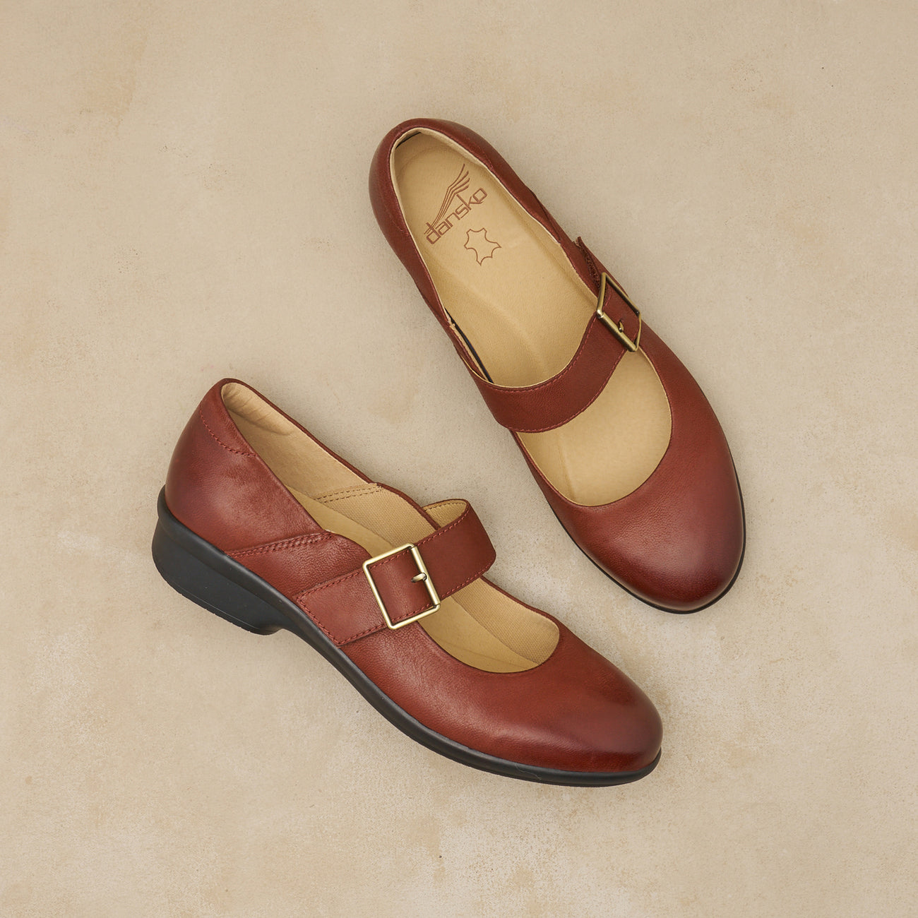 COLLETTE Russet Burnished Nubuck Mary Jane