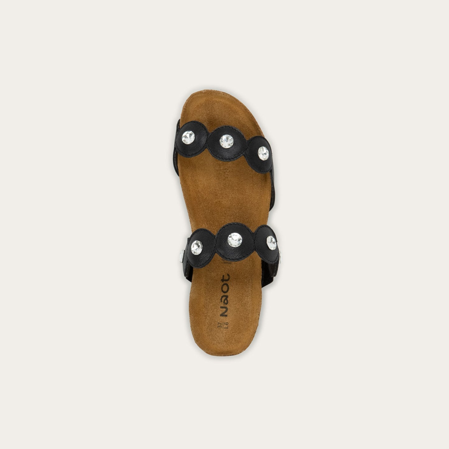 Naot Hailey Black Shiny Leather