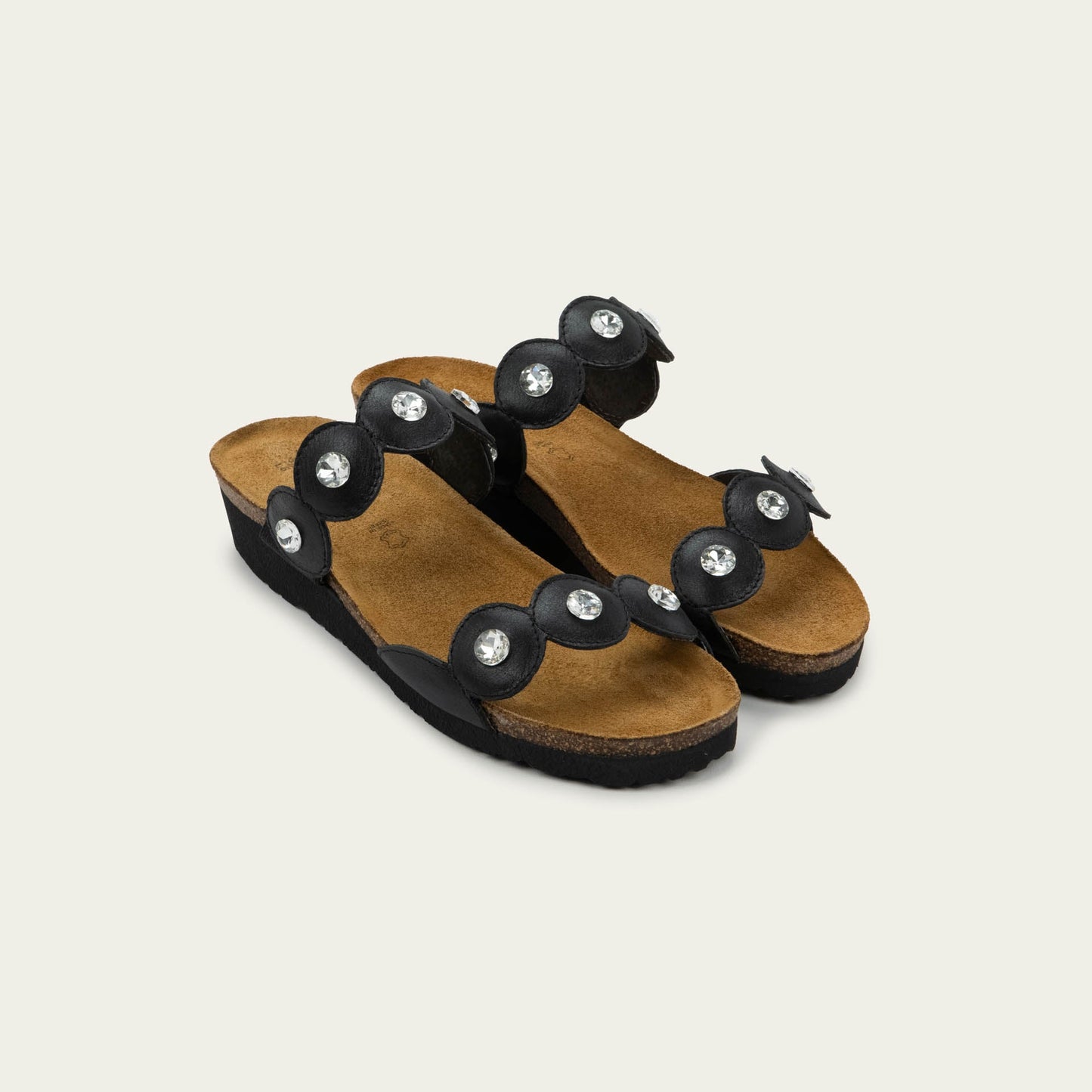 Naot Hailey Black Shiny Leather