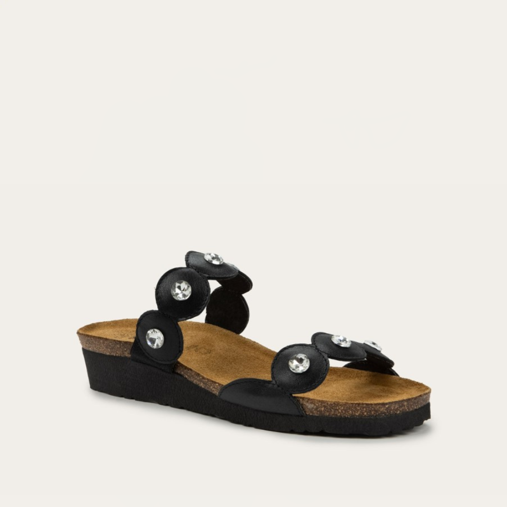 Naot Hailey Black Shiny Leather