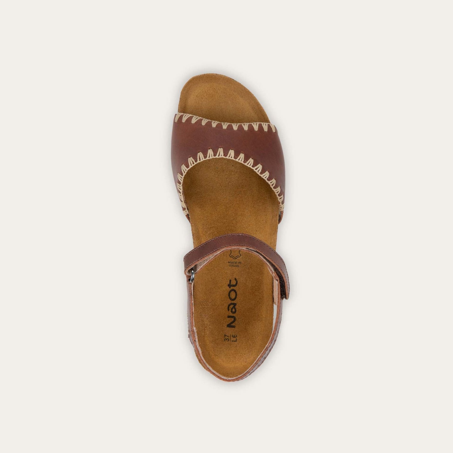 Naot Luna Brandy Oily Nubuck Leather Sandal
