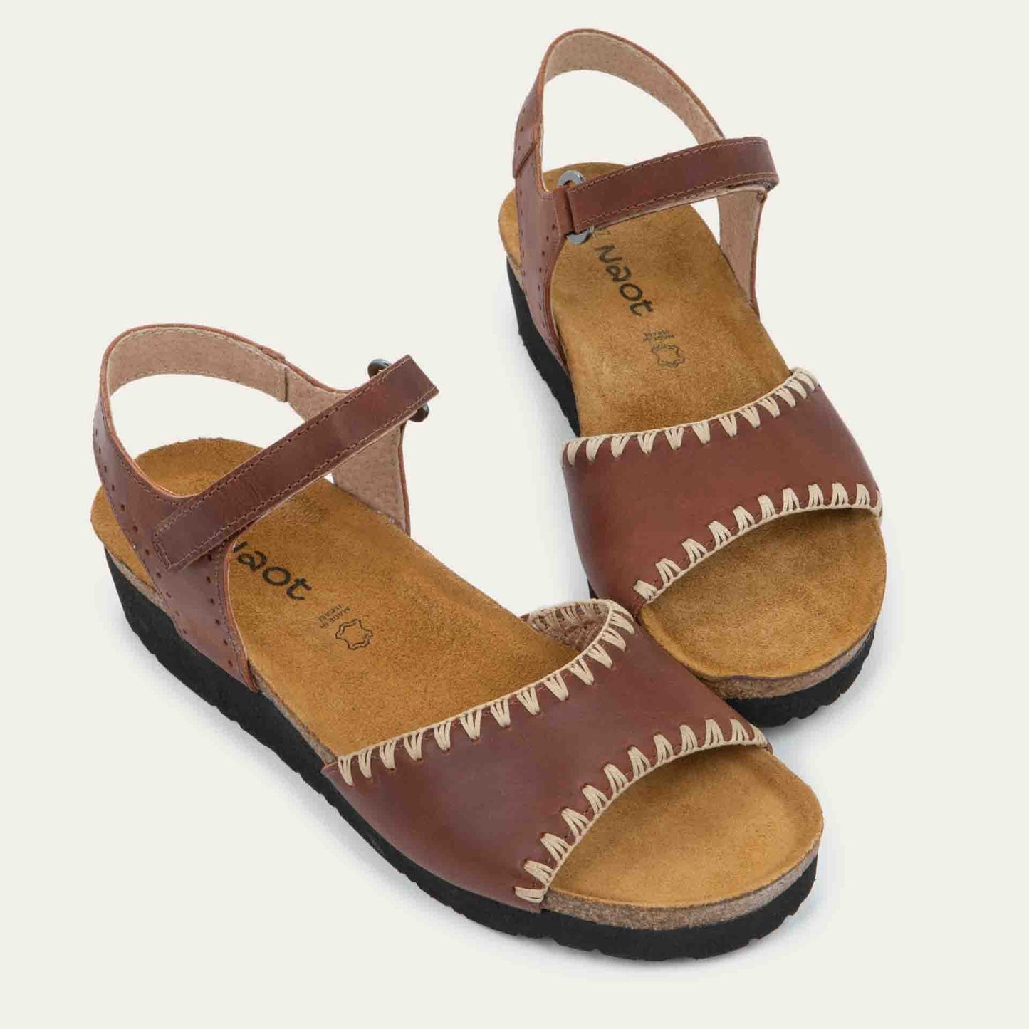 Naot Luna Brandy Oily Nubuck Leather Sandal