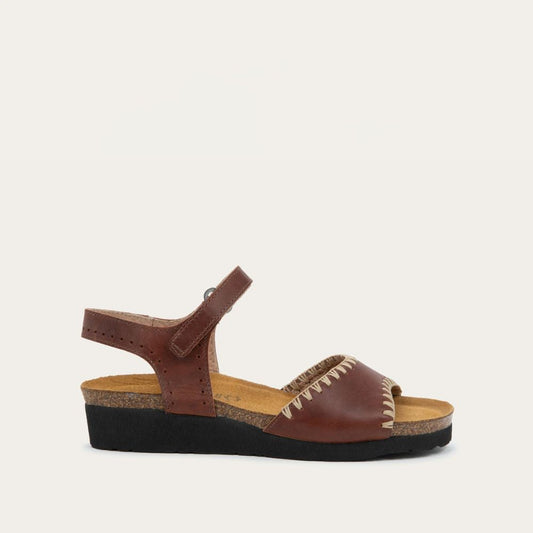 Naot Luna Brandy Oily Nubuck Leather Sandal