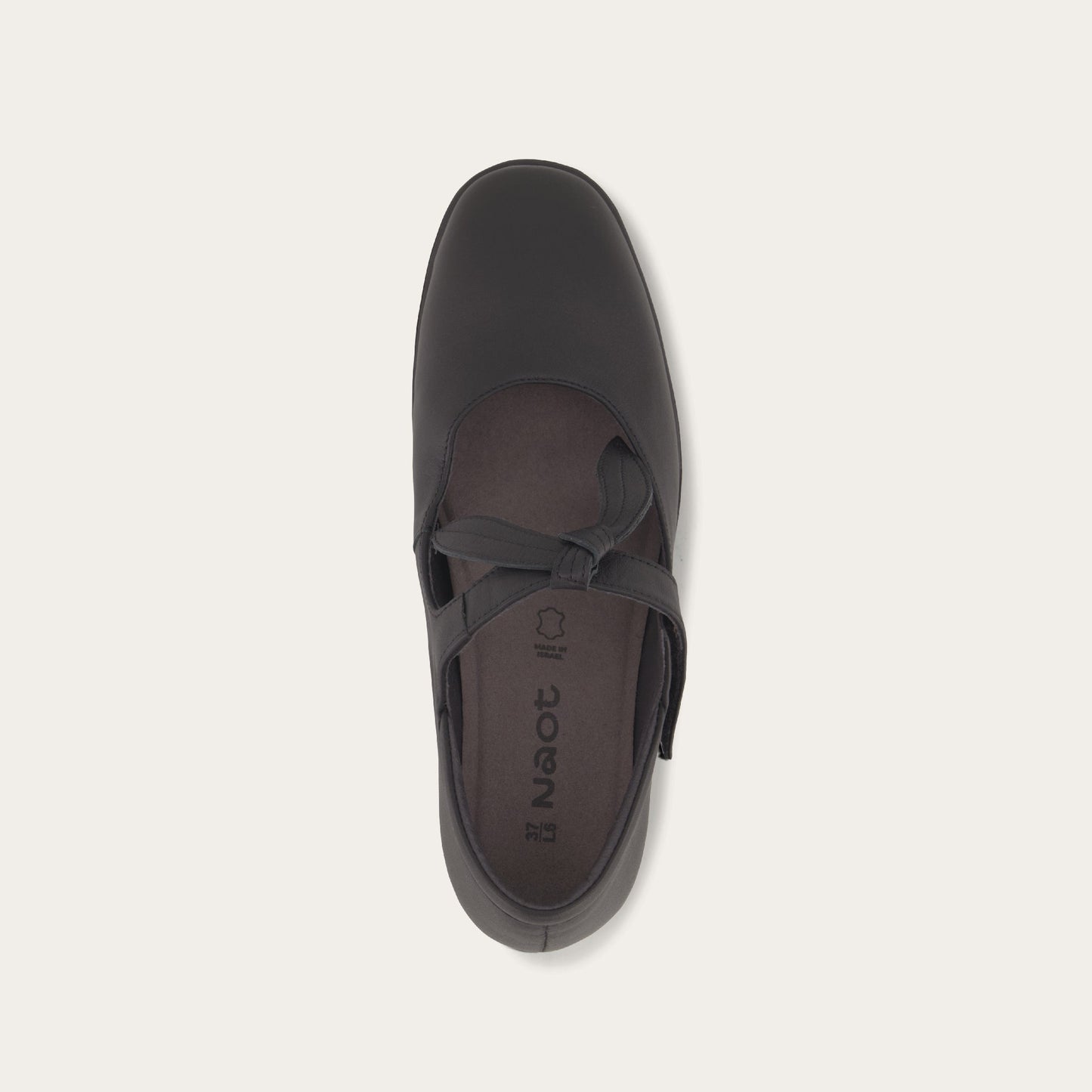 Naot Nobility Heel Jet Black Leather