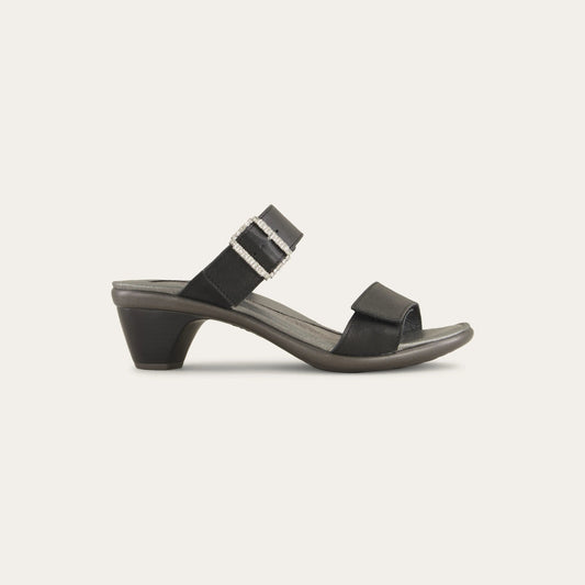 Naot Recent Heeled Sandal Shiny Black Lthr