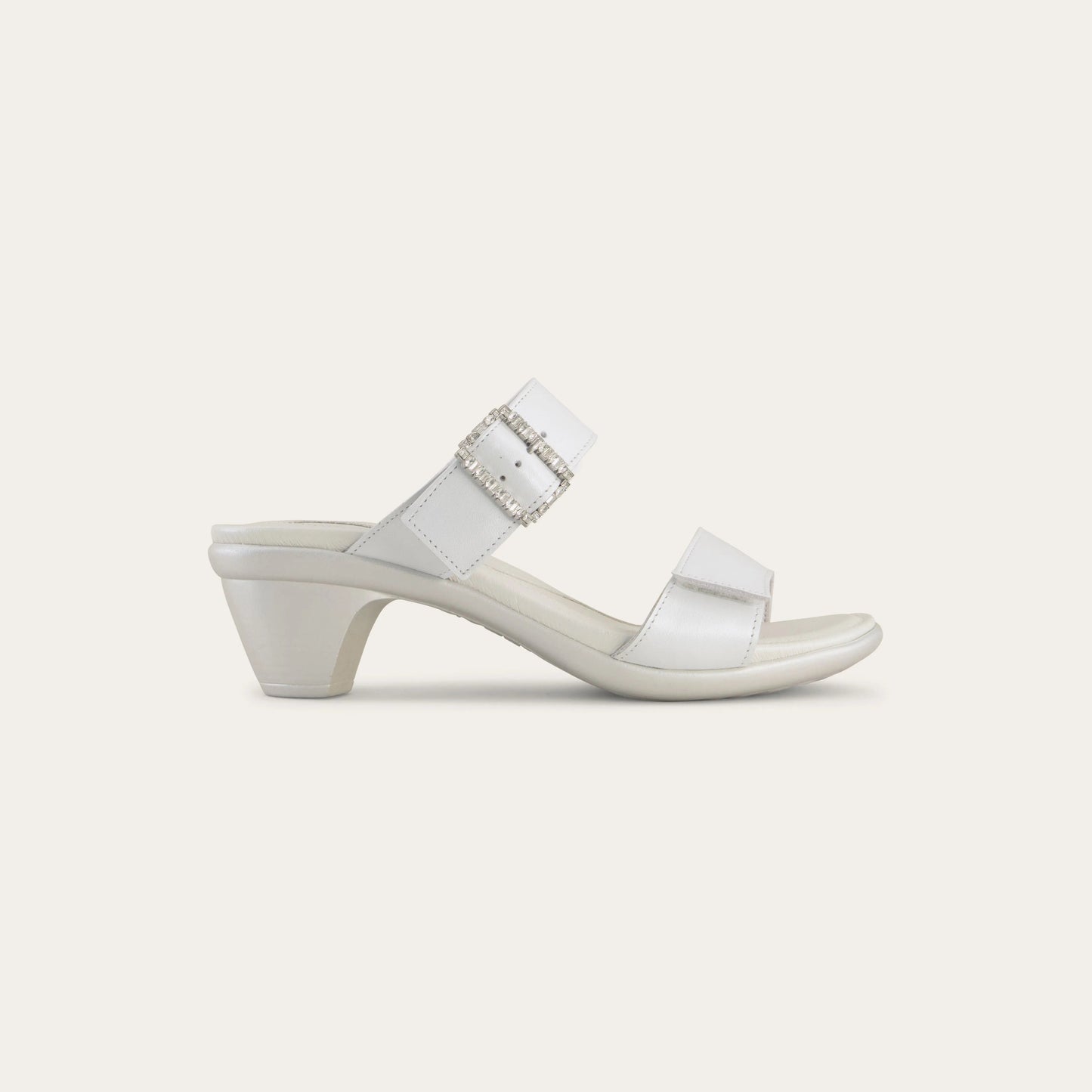 Naot Recent Heeled Sandal White Pearl Lthr