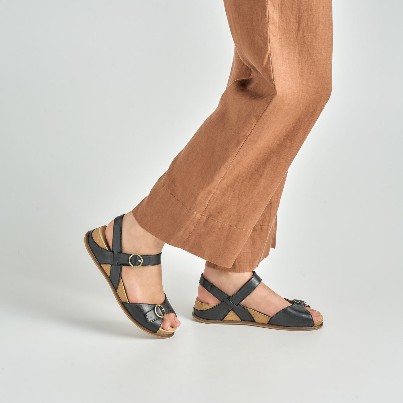 Dansko Candace Black Burnished Nappa Sandal
